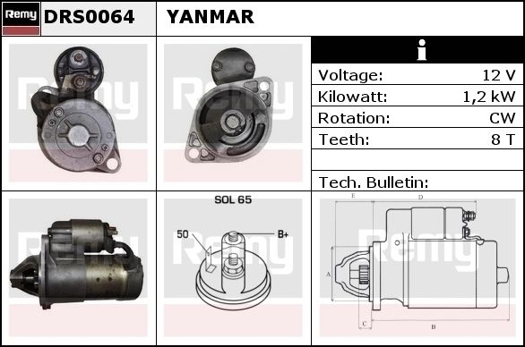 DELCO REMY Starter DRS0071N